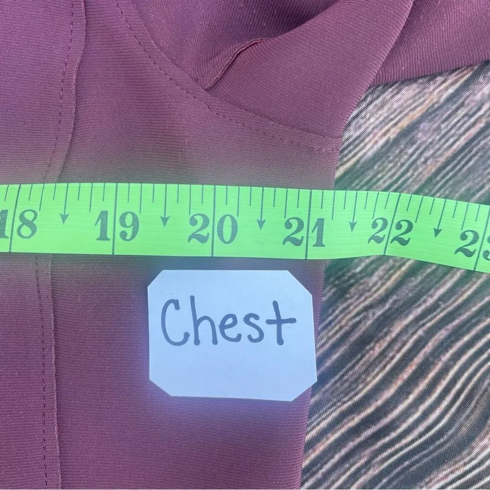 Chicos Travelers Sz 1 (Med 8-10)‎ Open Front Jacket Deep Merlot Blazer Pockets